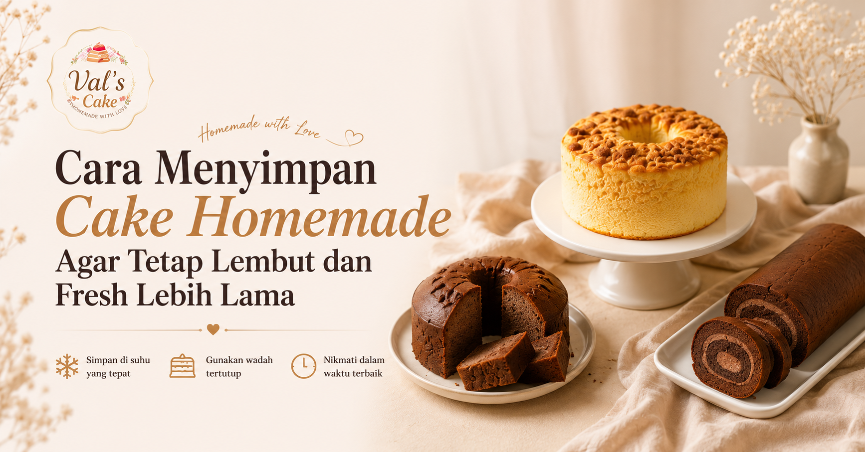 Cara Menyimpan Cake Homemade Agar Tetap Lembut dan Fresh Lebih Lama